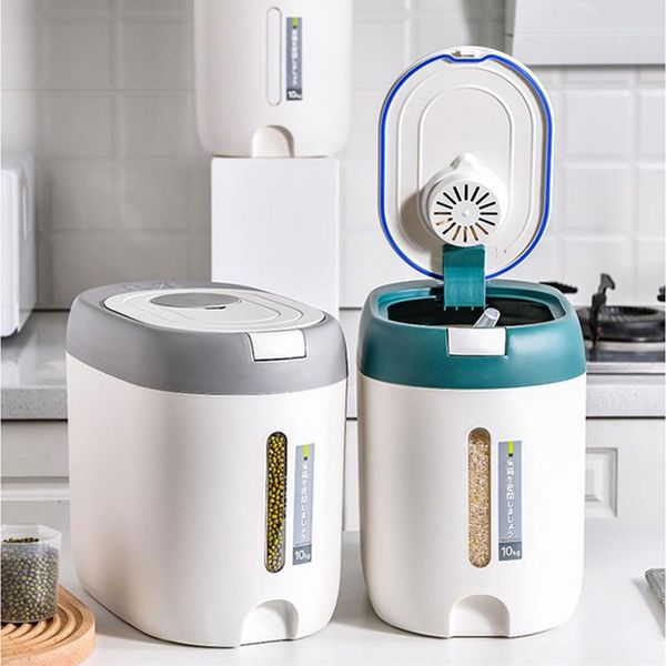 storage bottles & jars 10kg household kitchen rice bucket moisture-proof insect-proof flour grain container food box supplies
storage bottles & jars 10kg household kitchen rice bucket moisture-proof insect-proof flour grain container food box supplies