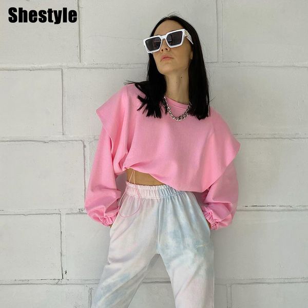 shestyle pink elastic waist batwing sleeve hoodies women high waist o-neck dstring autumn loose casual oversize sweatshirtsby, Black;white
shestyle pink elastic waist batwing sleeve hoodies women high waist o-neck dstring autumn loose casual oversize sweatshirtsby, Black;white