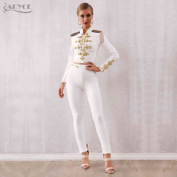 adyce 2021 new winter women club bandage black white tassel &pant 2 two pieces night out celebrity evening party set
adyce 2021 new winter women club bandage black white tassel &pant 2 two pieces night out celebrity evening party set