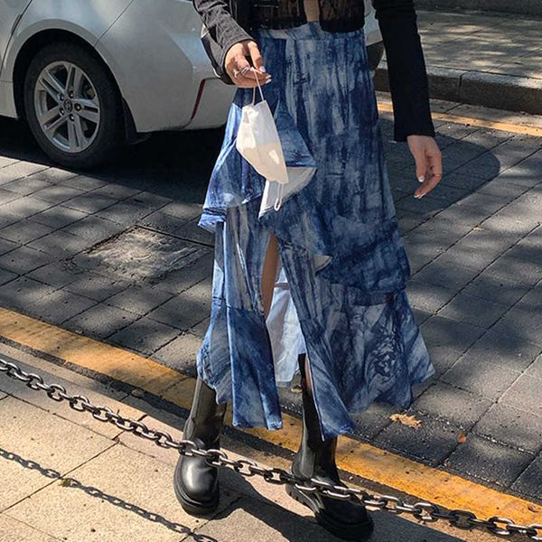 skirts hipster women summer vintage high waist side slit asymmetrical ruffle ladies long midi tie dye jupe wc2o, Black
skirts hipster women summer vintage high waist side slit asymmetrical ruffle ladies long midi tie dye jupe wc2o, Black