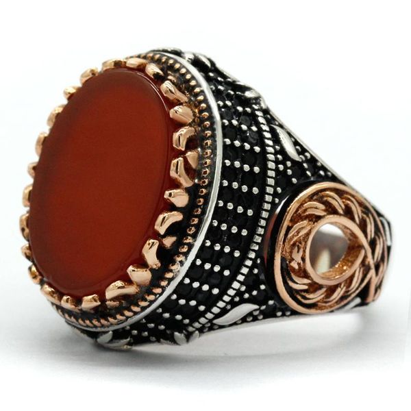 natural agate men ring 925 sterling silver oval red stone & black zircon rings victory turkish handmade jewelry for women cluster, Golden;silver
natural agate men ring 925 sterling silver oval red stone & black zircon rings victory turkish handmade jewelry for women cluster, Golden;silver