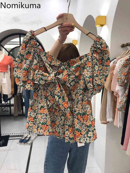 nomikuma floral puff short sleeve women blouse korean sweet bow tie v-neck blusas femme spring summer new shirt 6e510 210427, White
nomikuma floral puff short sleeve women blouse korean sweet bow tie v-neck blusas femme spring summer new shirt 6e510 210427, White