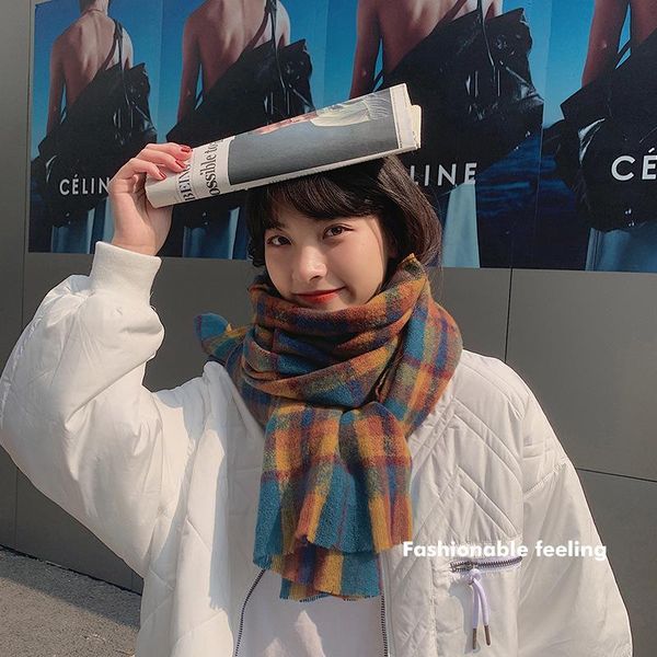 scarves color plaid long scarf women winter 2021 girl bib fashion warm shawl, Blue;gray
scarves color plaid long scarf women winter 2021 girl bib fashion warm shawl, Blue;gray