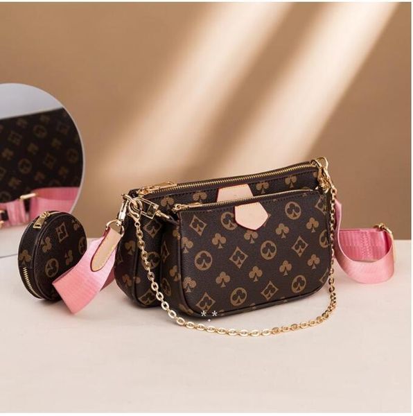 louis's vutton's 3pieces set high qulity designer bag womens handbags multi pochette accessories crossbody fashion handbag shoulde, Red;black
louis's vutton's 3pieces set high qulity designer bag womens handbags multi pochette accessories crossbody fashion handbag shoulde, Red;black
