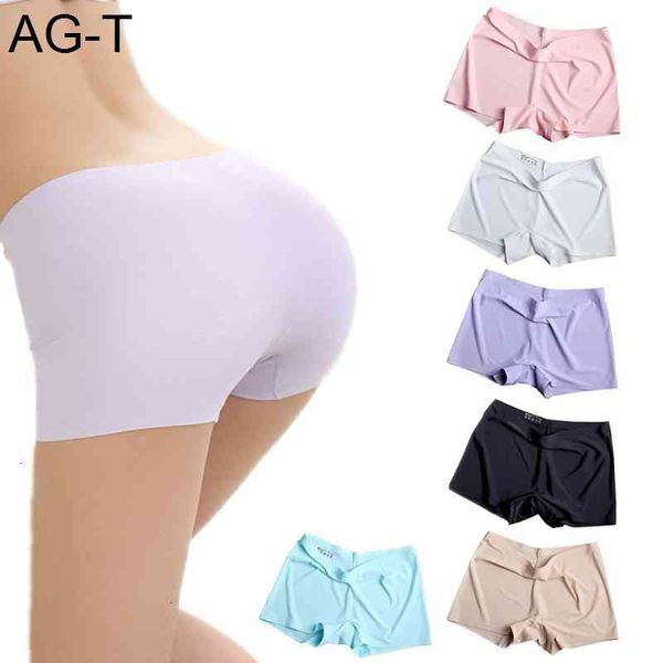 women ice silk safety shorts invisible seamless boxer panties femme briefs underwear boyshort underpants bokserki damskie, Black;pink
women ice silk safety shorts invisible seamless boxer panties femme briefs underwear boyshort underpants bokserki damskie, Black;pink