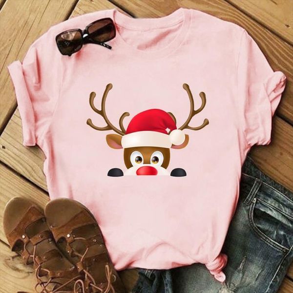 and womens kawaii christmas mens t shirt elk women cartoon print ladies oversized round neck soft clothes pink tee, White;black
and womens kawaii christmas mens t shirt elk women cartoon print ladies oversized round neck soft clothes pink tee, White;black