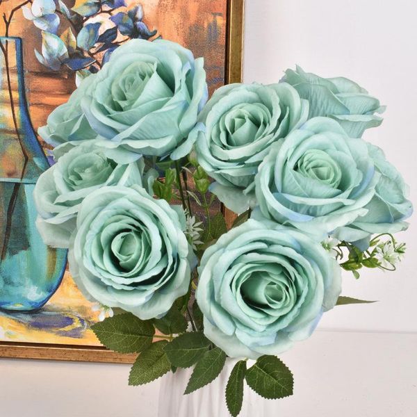 decorative flowers & wreaths 10 heads 45cm nordic artificial rose holding wedding bouquet silk for living room decoration
decorative flowers & wreaths 10 heads 45cm nordic artificial rose holding wedding bouquet silk for living room decoration