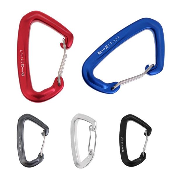 cords, slings and webbing 28kn aluminum wire gate lock carabiner hook rock climbing rappelling quickdraw spring snap locking d shape
cords, slings and webbing 28kn aluminum wire gate lock carabiner hook rock climbing rappelling quickdraw spring snap locking d shape