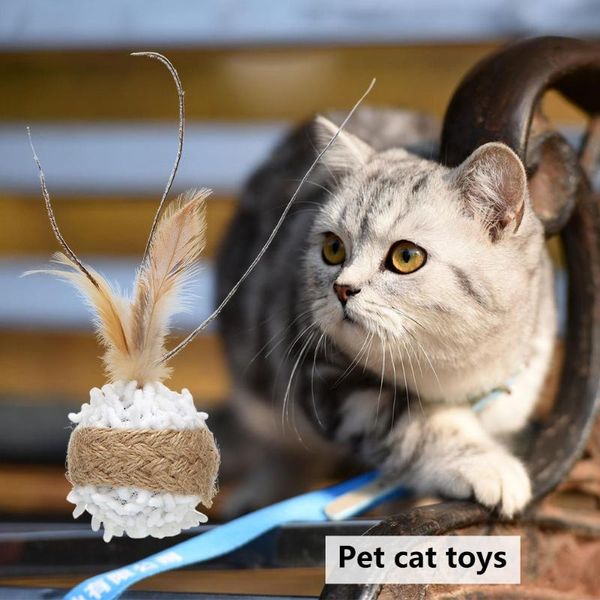 cat toys 6pcs/set cute feather mouse ball funny doll dog interactive playing teaser molar pet supplies
cat toys 6pcs/set cute feather mouse ball funny doll dog interactive playing teaser molar pet supplies