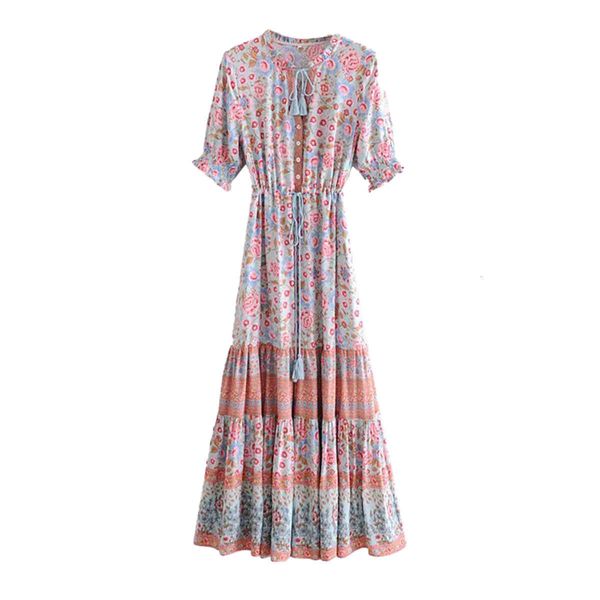 dresses summer bohemian floral print maxi women boho half sleeve long es v-neck casual beach vintage robe yxuk, Black;gray
dresses summer bohemian floral print maxi women boho half sleeve long es v-neck casual beach vintage robe yxuk, Black;gray