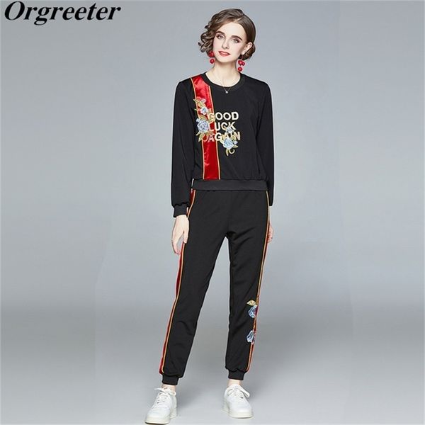 spring and autumn runway design sports leisure two piece set feamle exquisite flower embroidery sweashirt pants suit 210602, White
spring and autumn runway design sports leisure two piece set feamle exquisite flower embroidery sweashirt pants suit 210602, White
