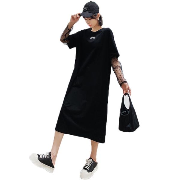 casual dresses nyfs 2021 spring autumn long dress loose vintage mesh sleeves woman vestido de mujer robe elbise, Black;gray
casual dresses nyfs 2021 spring autumn long dress loose vintage mesh sleeves woman vestido de mujer robe elbise, Black;gray
