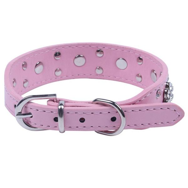 dog collars & leashes pet 2 rows rhinestone bling flower studded pu collar for small or medium dogs pink s: 37*2.5cm
dog collars & leashes pet 2 rows rhinestone bling flower studded pu collar for small or medium dogs pink s: 37*2.5cm
