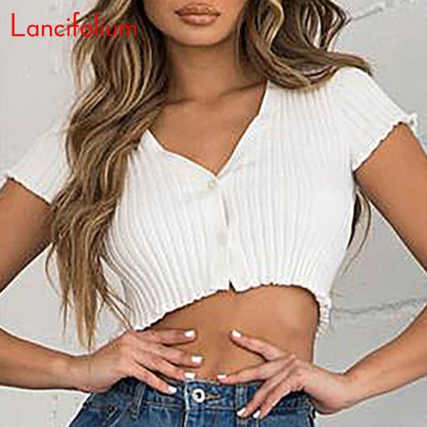 women's t-shirt ribbed crop women summer fall knit button up cardigan cropped tee shirt 2021 egirl autumn cute v neck white
women's t-shirt ribbed crop women summer fall knit button up cardigan cropped tee shirt 2021 egirl autumn cute v neck white