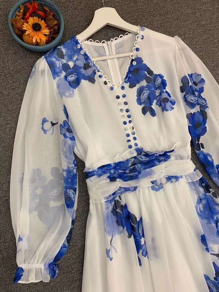 dresses arrival long autumn fashion woman v-neck vintage blue porcelain print beading deco long sleeve casual maxi, Black;gray
dresses arrival long autumn fashion woman v-neck vintage blue porcelain print beading deco long sleeve casual maxi, Black;gray