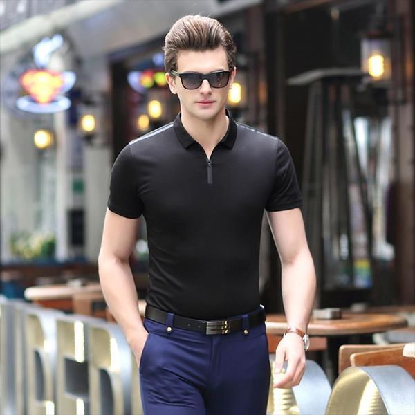 summer fashion shirts male plain men polos homme casual short sleeve special zipper collar clothing, White;black
summer fashion shirts male plain men polos homme casual short sleeve special zipper collar clothing, White;black