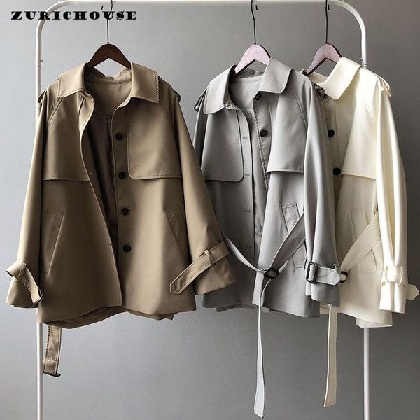 women's trench coats zurichouse casual solid loose short coat for women lapel single breasted outerwear female windbreaker with belt, Tan;black
women's trench coats zurichouse casual solid loose short coat for women lapel single breasted outerwear female windbreaker with belt, Tan;black