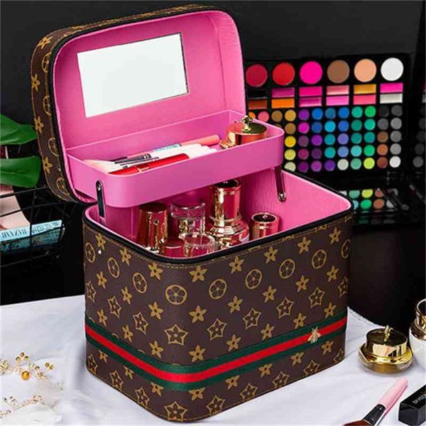 New large capacity multi-functional layer portable cosmetic bag dustproof skin care products storage box, Brown pentagram trumpet
New large capacity multi-functional layer portable cosmetic bag dustproof skin care products storage box, Brown pentagram trumpet