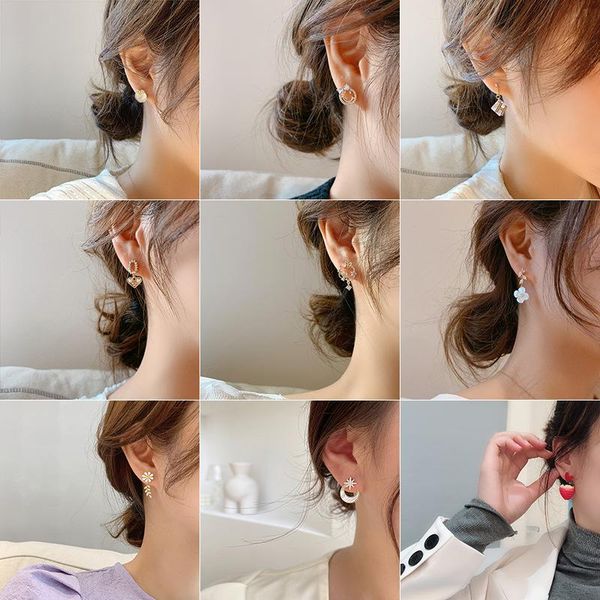 stud imitation pearls minimalist earrings moon cubic zirconia daisy wreath rosette cube circle birthday party jewelry for girls, Golden;silver
stud imitation pearls minimalist earrings moon cubic zirconia daisy wreath rosette cube circle birthday party jewelry for girls, Golden;silver