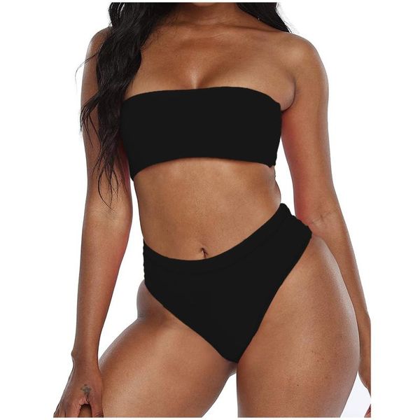 women's swimwear bikini 2021 solid swimsuit women off shoulder brazilian bathing suit summer beach wear swimming #g3, White;black
women's swimwear bikini 2021 solid swimsuit women off shoulder brazilian bathing suit summer beach wear swimming #g3, White;black