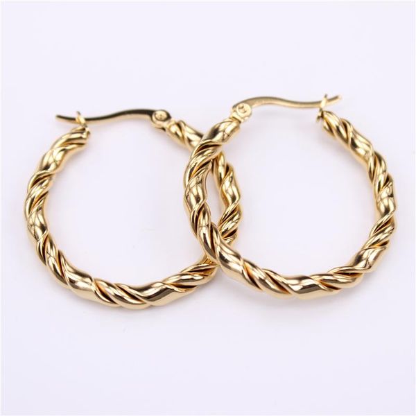 hoop & huggie twisted wire classic earrings 30mm 40mm two colors combination safe without fading stainless steel lh922, Golden;silver
hoop & huggie twisted wire classic earrings 30mm 40mm two colors combination safe without fading stainless steel lh922, Golden;silver