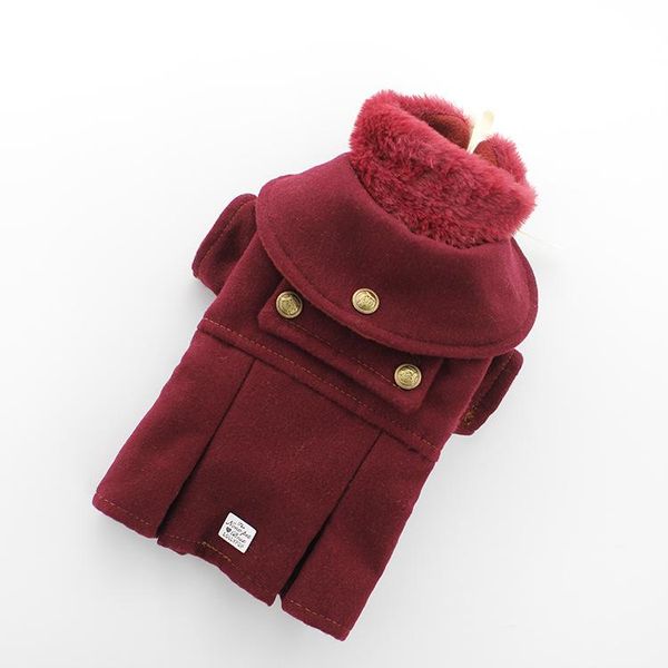warm winter dog jacket puppy woolen coat cat clothes bichon detachable neck faux fur xs s m l xl apparel
warm winter dog jacket puppy woolen coat cat clothes bichon detachable neck faux fur xs s m l xl apparel