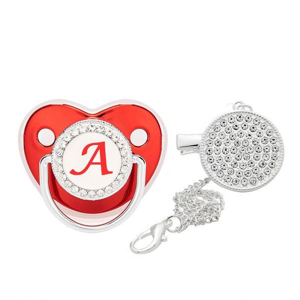 pacifiers# red bling 26 name initial letter baby pacifier and clips bpa silicone infant nipple born dummy soother
pacifiers# red bling 26 name initial letter baby pacifier and clips bpa silicone infant nipple born dummy soother