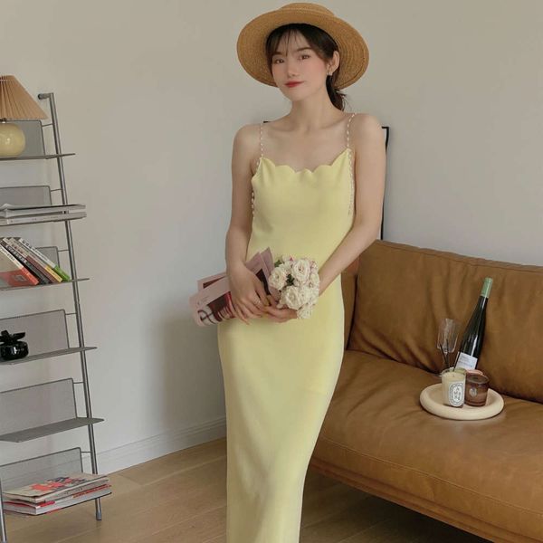 knitted green bead chain suspender dress long skirt slim ice silk yellow temperament sexy, Black;gray
knitted green bead chain suspender dress long skirt slim ice silk yellow temperament sexy, Black;gray