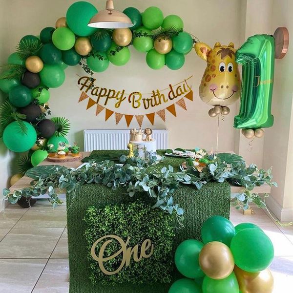 party decoration 86pcs jungle safari theme balloon arch kit garland dark green balloons boys birthday baby shower decors
party decoration 86pcs jungle safari theme balloon arch kit garland dark green balloons boys birthday baby shower decors