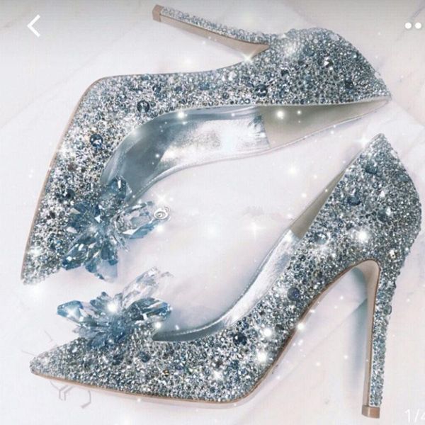 dress shoes bling clear crystal women high heels chic cinderella pointed toe rhinestones covered bride pumps party wedding, Black
dress shoes bling clear crystal women high heels chic cinderella pointed toe rhinestones covered bride pumps party wedding, Black