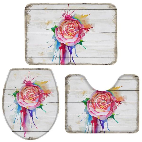 bath accessory set multicolored roses watercolor bathroom toilet cover mat pedestal rug non-slip accessories doormat
bath accessory set multicolored roses watercolor bathroom toilet cover mat pedestal rug non-slip accessories doormat