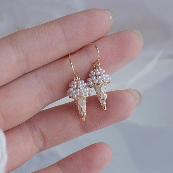 dangle & chandelier fashion brand jewelry 14k real gold cream earrings for women gift shining zircon pearl beads drop, Silver
dangle & chandelier fashion brand jewelry 14k real gold cream earrings for women gift shining zircon pearl beads drop, Silver