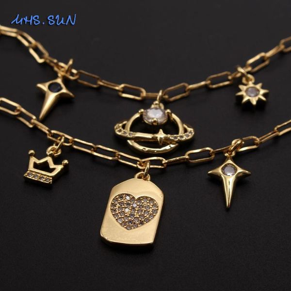 pendant necklaces mhs.sun charming zircon heart/planet/star necklace gold color link chain jewelry choker for women xmas gift 1pc, Silver
pendant necklaces mhs.sun charming zircon heart/planet/star necklace gold color link chain jewelry choker for women xmas gift 1pc, Silver