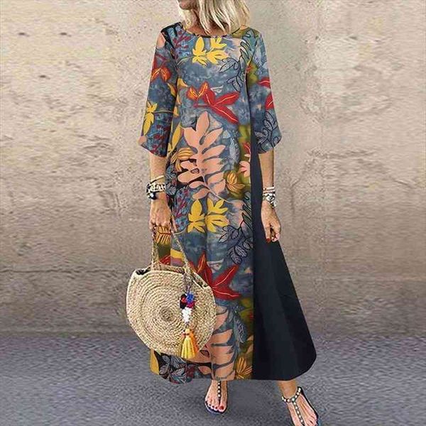vintage floral printed women sundress autumn o neck 3 4 sleeve cotton linen long dress patchwork vestido plus size 5xl, Black;gray
vintage floral printed women sundress autumn o neck 3 4 sleeve cotton linen long dress patchwork vestido plus size 5xl, Black;gray