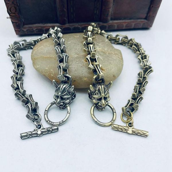 link, chain brass buddhism ghost hannya mask punk snakebone linked bracelets vintage cuff jewelry hip-hop men trendy bangles, Black
link, chain brass buddhism ghost hannya mask punk snakebone linked bracelets vintage cuff jewelry hip-hop men trendy bangles, Black