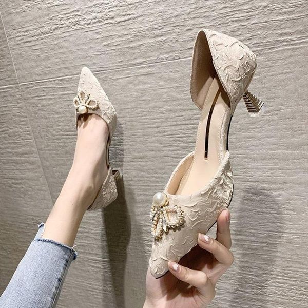sandals pointed heel slip-on loafers summer women's all-match female shoe med elastic band girls comfort beige bow fashion 2021, Black
sandals pointed heel slip-on loafers summer women's all-match female shoe med elastic band girls comfort beige bow fashion 2021, Black