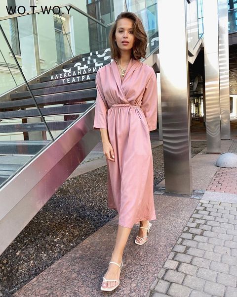 2021wotwoy spring casual high waist a-line dress women three quarter sleeve sashes dress women solid v-neck party mid-calf vestidos, Black;gray
2021wotwoy spring casual high waist a-line dress women three quarter sleeve sashes dress women solid v-neck party mid-calf vestidos, Black;gray