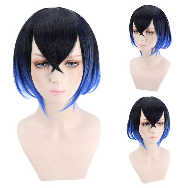 short straight pink wig for anime spiky cosplay halloween costume party, Black
short straight pink wig for anime spiky cosplay halloween costume party, Black