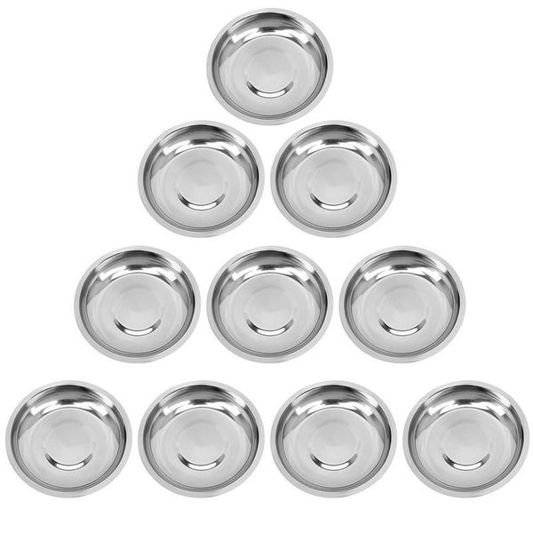 bowls 10pcs seasoning dishes round stainless steel sauce mustard appetizer plates kitchen accessories
bowls 10pcs seasoning dishes round stainless steel sauce mustard appetizer plates kitchen accessories