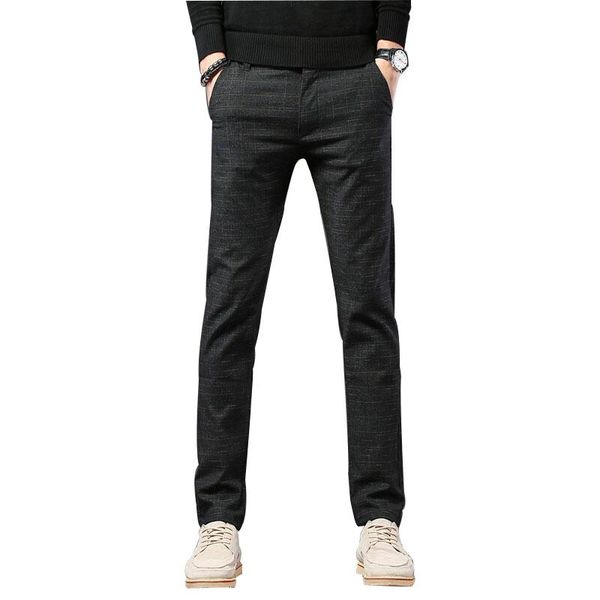 men's pants vogueleo business casual slim fit ankle length trouser summer men formal suit trousers high quality, Black
men's pants vogueleo business casual slim fit ankle length trouser summer men formal suit trousers high quality, Black