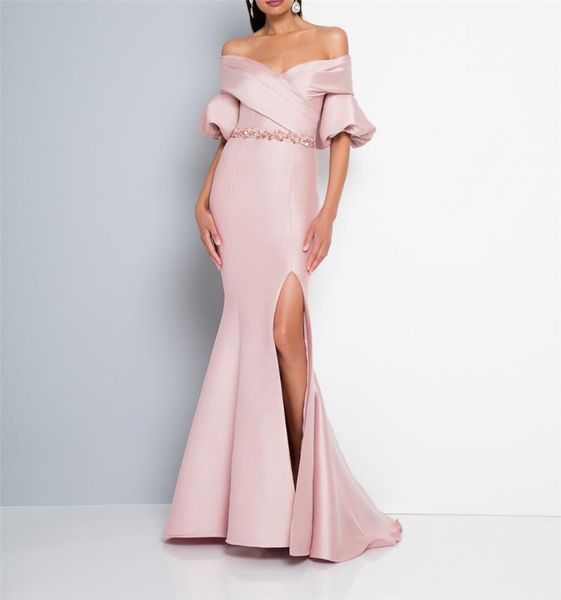party dresses pink satin evening off the shoulder sequins beaded front splited sweep train custom-made long gowns prom dress, White;black
party dresses pink satin evening off the shoulder sequins beaded front splited sweep train custom-made long gowns prom dress, White;black