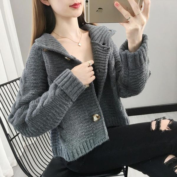 women's sweaters women winter vintage lady's knitted female korean long sleeve one, White;black
women's sweaters women winter vintage lady's knitted female korean long sleeve one, White;black