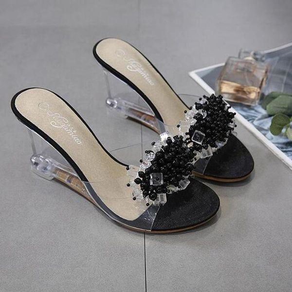 slippers dwayne crystal clear high heels sandals woman's transparent womens shoes 2021, Black
slippers dwayne crystal clear high heels sandals woman's transparent womens shoes 2021, Black