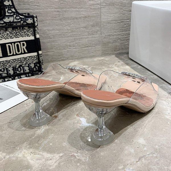 summer high heels woman sandals clear crystal shoes transparent ladies square toe beach slippers zapatillas mujer, Black
summer high heels woman sandals clear crystal shoes transparent ladies square toe beach slippers zapatillas mujer, Black