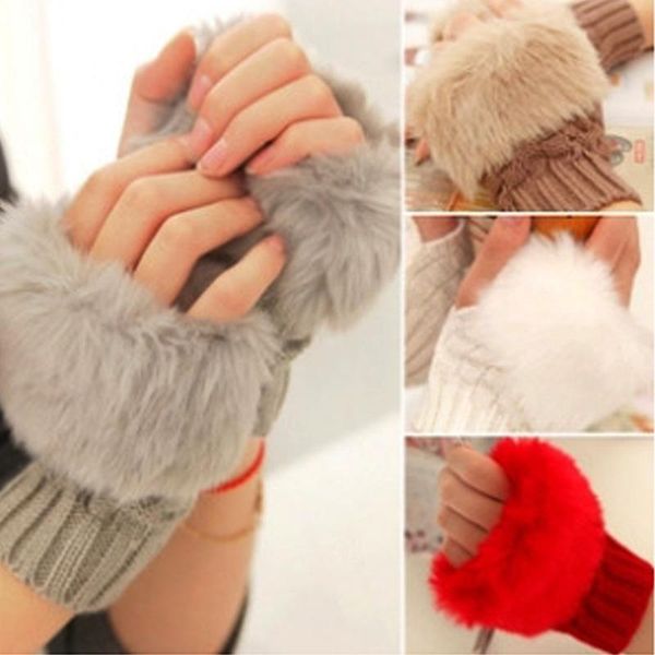 five fingers gloves faux mitten fur villi women knitted arm fingerless warmer winter wrist trim, Blue;gray
five fingers gloves faux mitten fur villi women knitted arm fingerless warmer winter wrist trim, Blue;gray