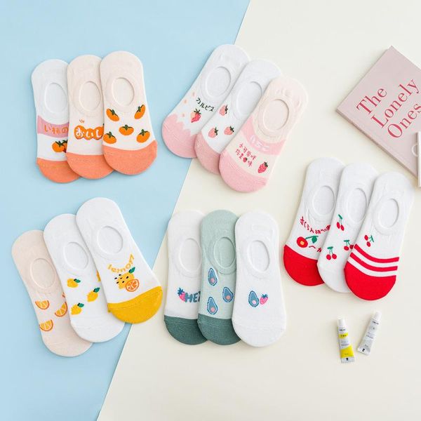 3pairs/lot women socks female summer no show cotton fruits colorful cute students girls short ankle & hosiery, Black;white
3pairs/lot women socks female summer no show cotton fruits colorful cute students girls short ankle & hosiery, Black;white