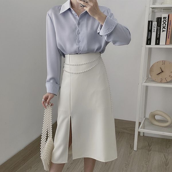 skirt 2021 summer a-line waist pure color split hem skirt femme faldas jupe saia spring women clothes, Black
skirt 2021 summer a-line waist pure color split hem skirt femme faldas jupe saia spring women clothes, Black