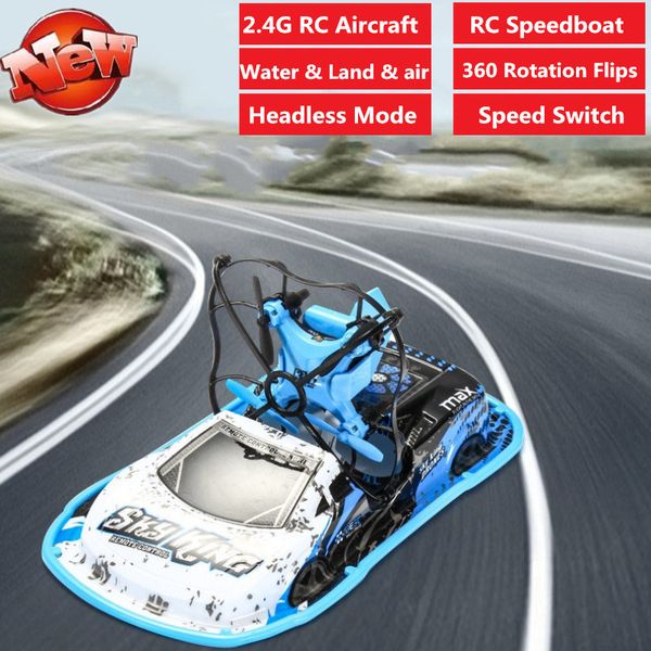 outdoor play toy 2.4g remote control rc speedboat & aircraft & car 3 to 1 toy model land & sea air play 3d flips headless mode
outdoor play toy 2.4g remote control rc speedboat & aircraft & car 3 to 1 toy model land & sea air play 3d flips headless mode