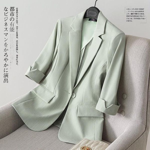 women's suits & blazers women 2021 spring autumn office wear single button blazer coat female vintage three quarter sleeve outerwear su, White;black
women's suits & blazers women 2021 spring autumn office wear single button blazer coat female vintage three quarter sleeve outerwear su, White;black
