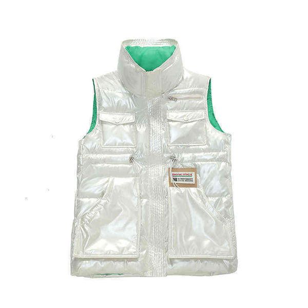 cotton vest women's short korean version 2021 autumn and winter stand collar fashion loose coat, Black;white
cotton vest women's short korean version 2021 autumn and winter stand collar fashion loose coat, Black;white